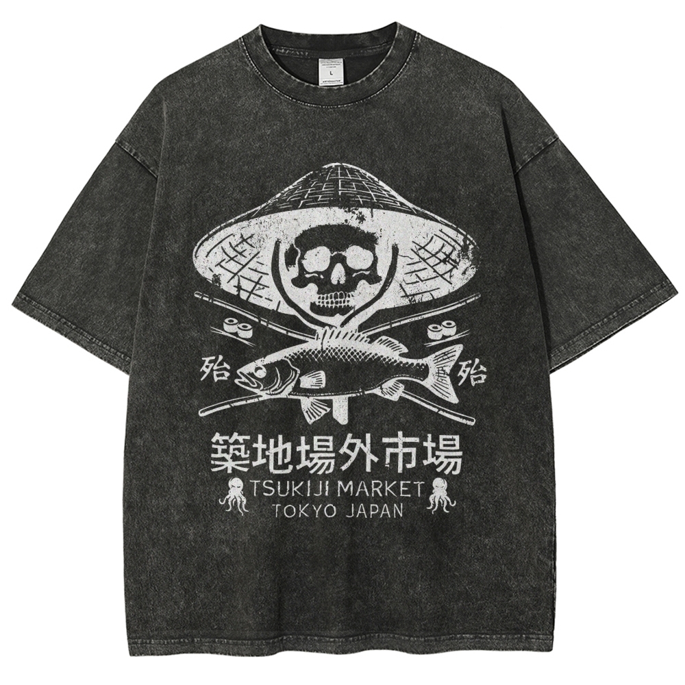 Off Site Market of Tsukiji Vintage Washed T-shirt