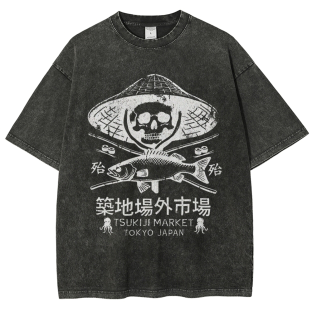 Off Site Market of Tsukiji Vintage Washed T-shirt