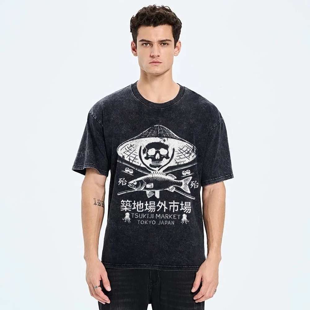 Off Site Market of Tsukiji Vintage Washed T-shirt