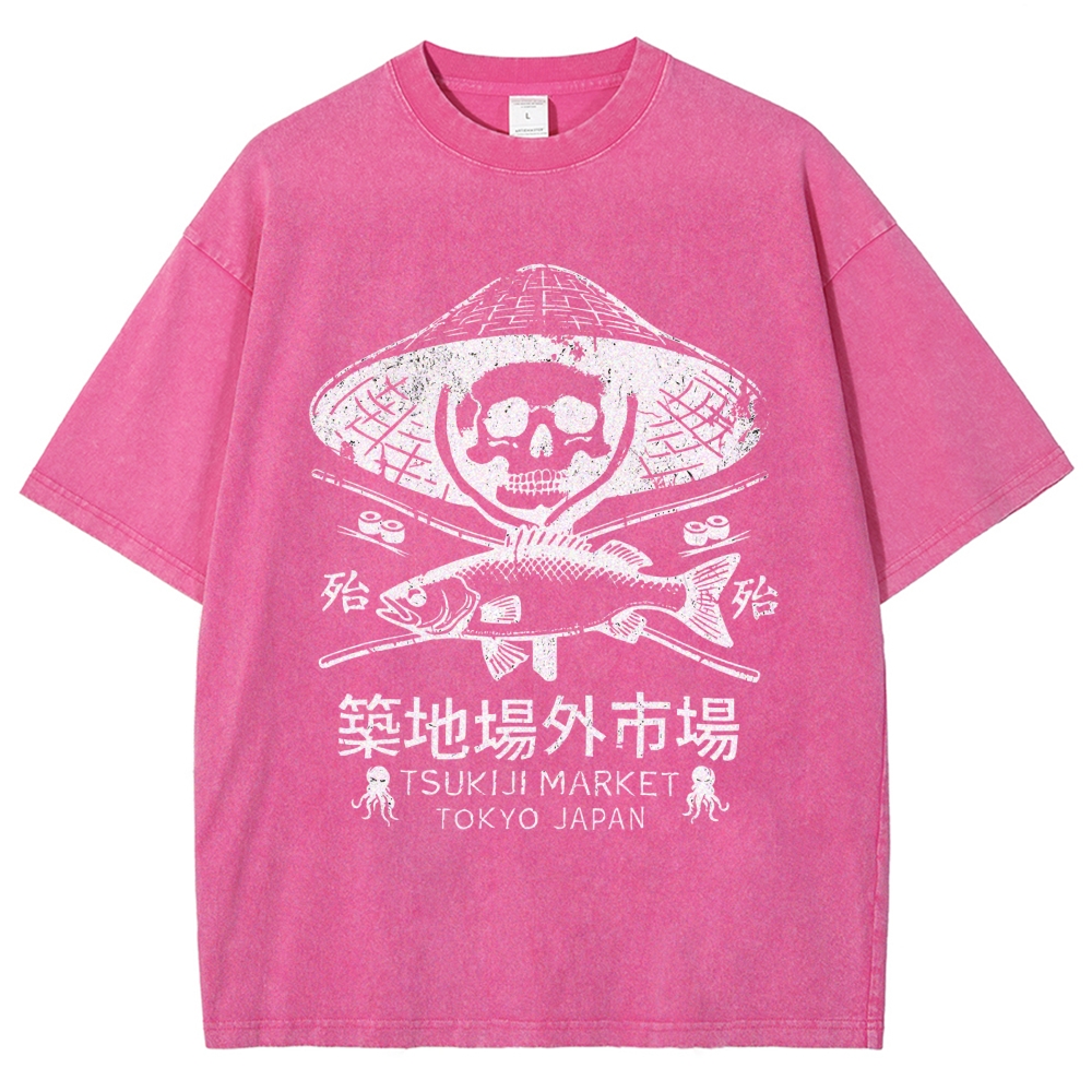 Off Site Market of Tsukiji Vintage Washed T-shirt