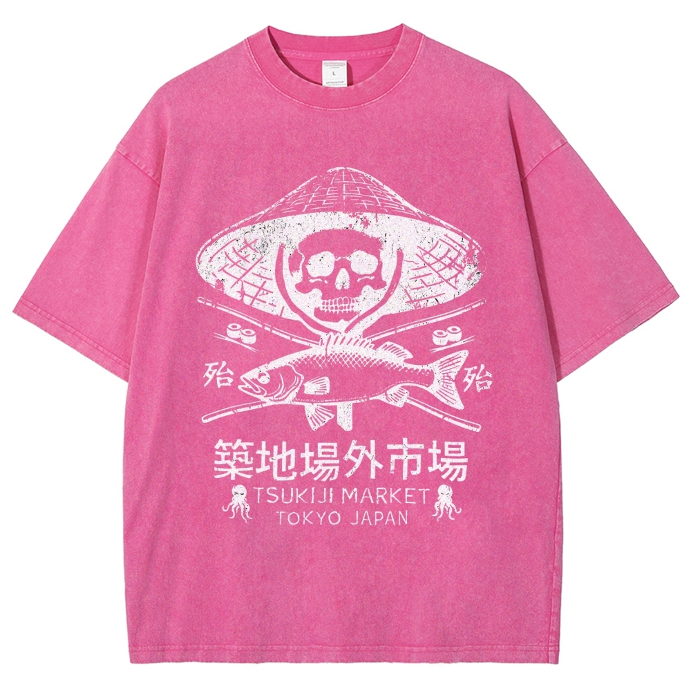 Off Site Market of Tsukiji Vintage Washed T-shirt