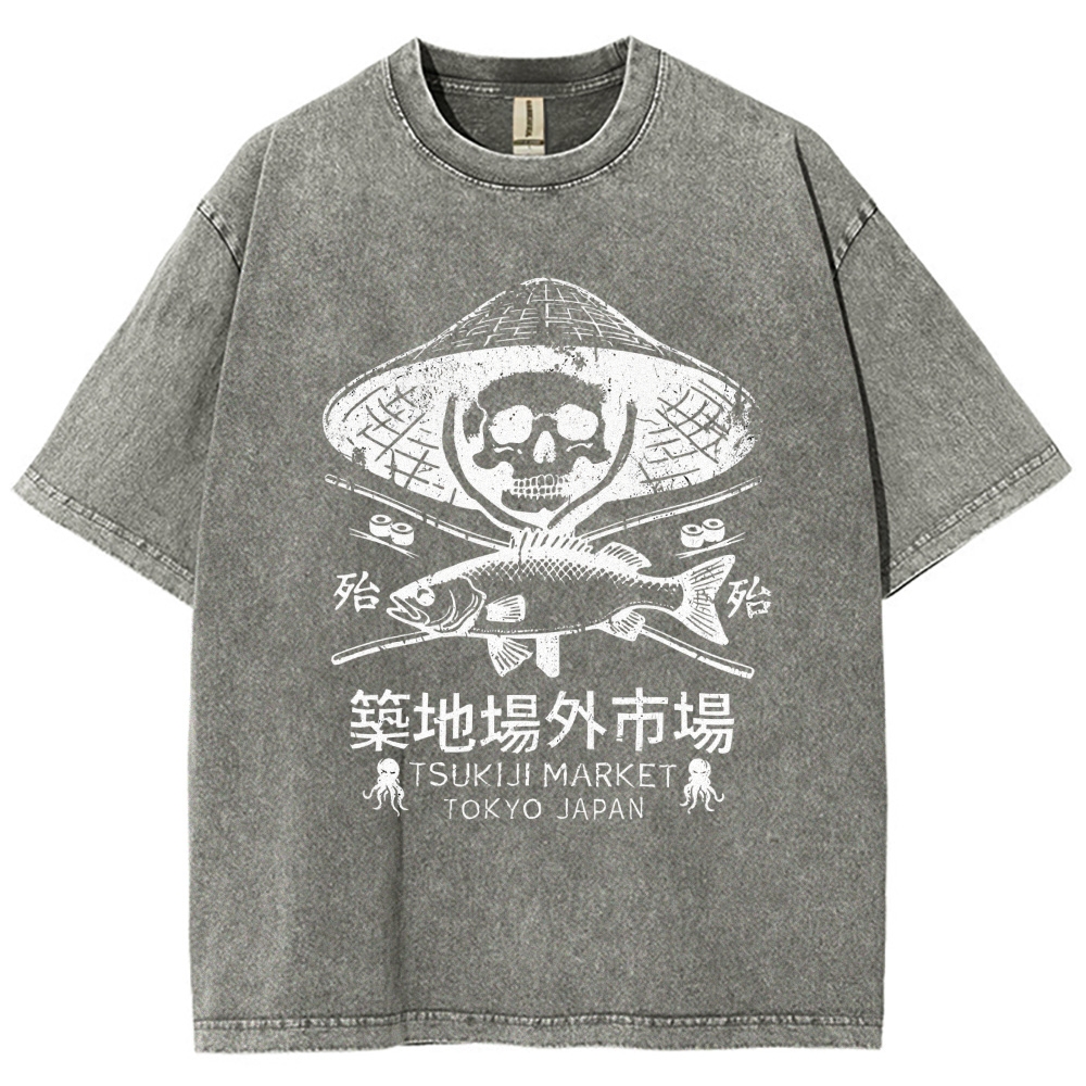 Off Site Market of Tsukiji Vintage Washed T-shirt