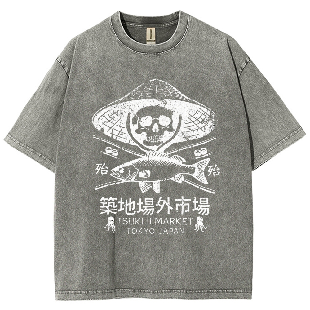 Off Site Market of Tsukiji Vintage Washed T-shirt