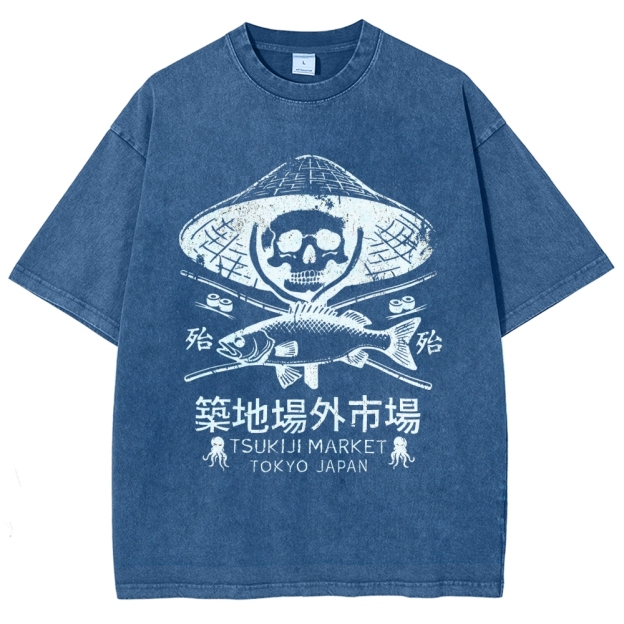 Off Site Market of Tsukiji Vintage Washed T-shirt