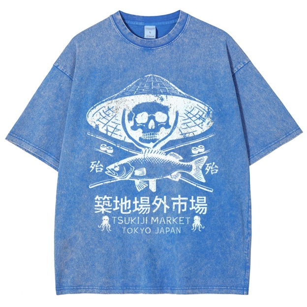 Off Site Market of Tsukiji Vintage Washed T-shirt