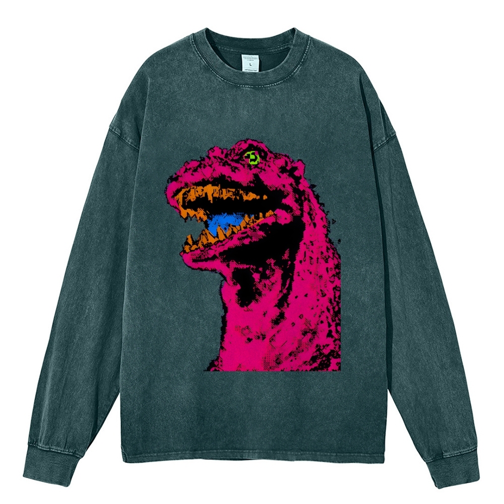 Unisex Neon Roar Vintage Washed Sweatshirts