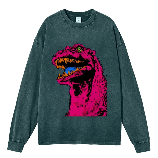 Unisex Neon Roar Vintage Washed Sweatshirts