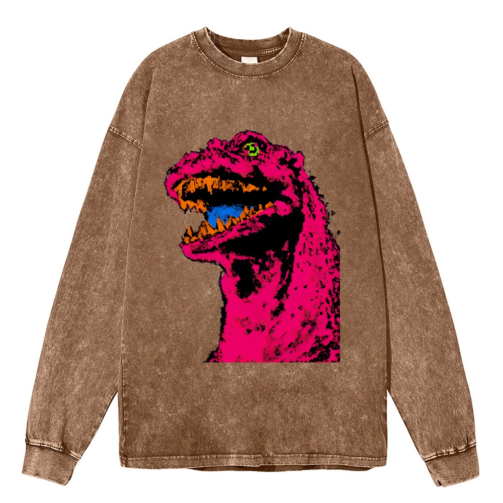 Unisex Neon Roar Vintage Washed Sweatshirts