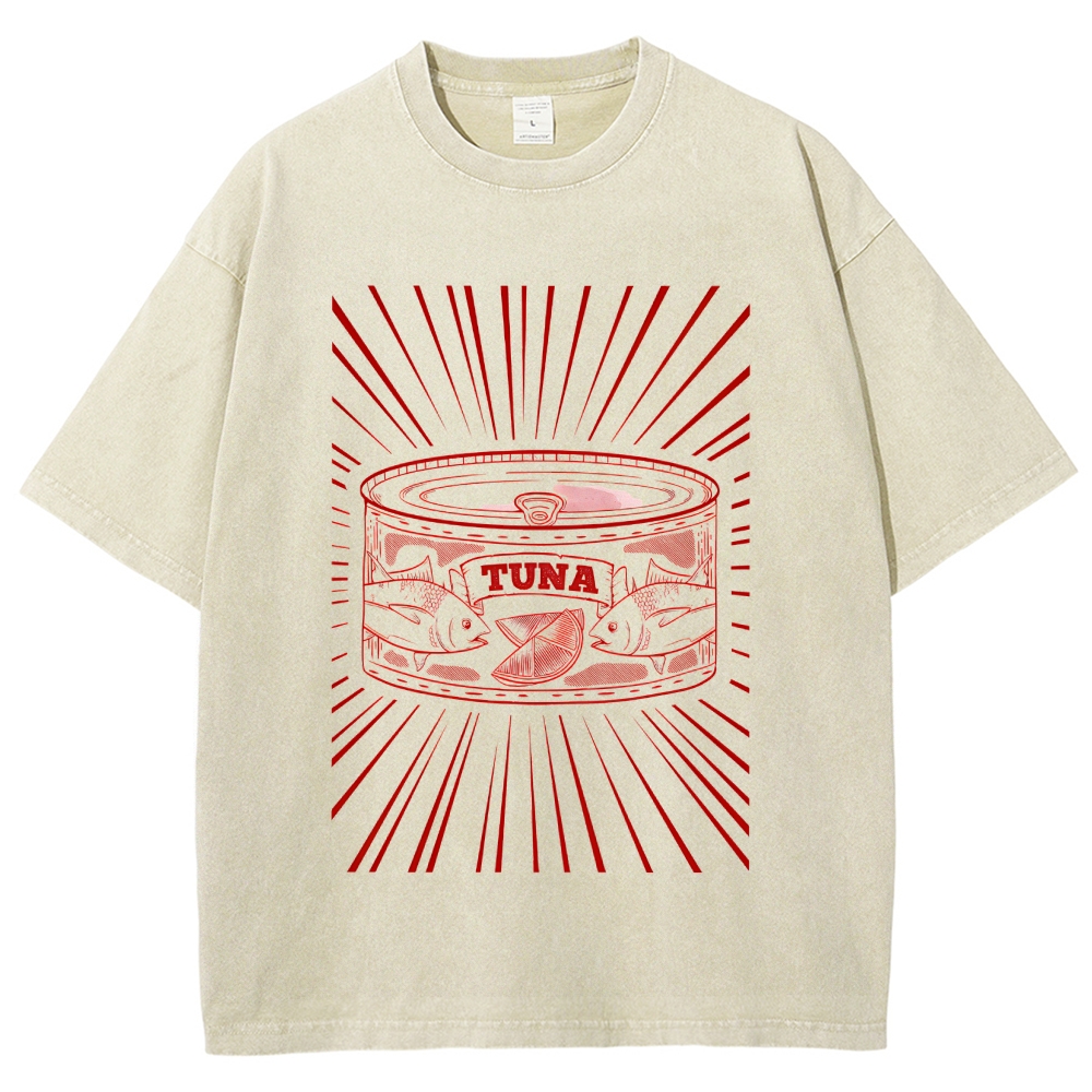 Canned Tuna Washed T-Shirt