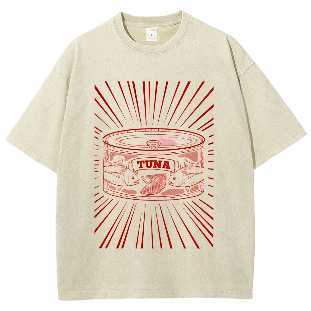 Canned Tuna Washed T-Shirt