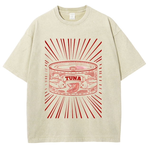 Canned Tuna Washed T-Shirt