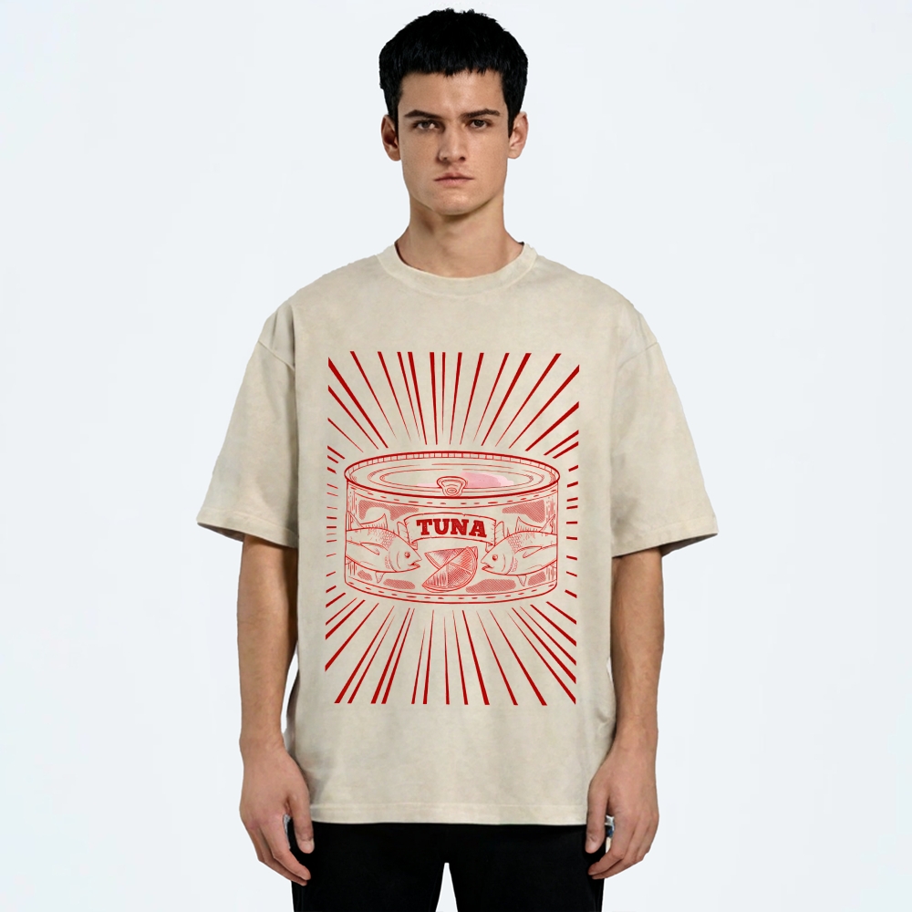 Canned Tuna Washed T-Shirt