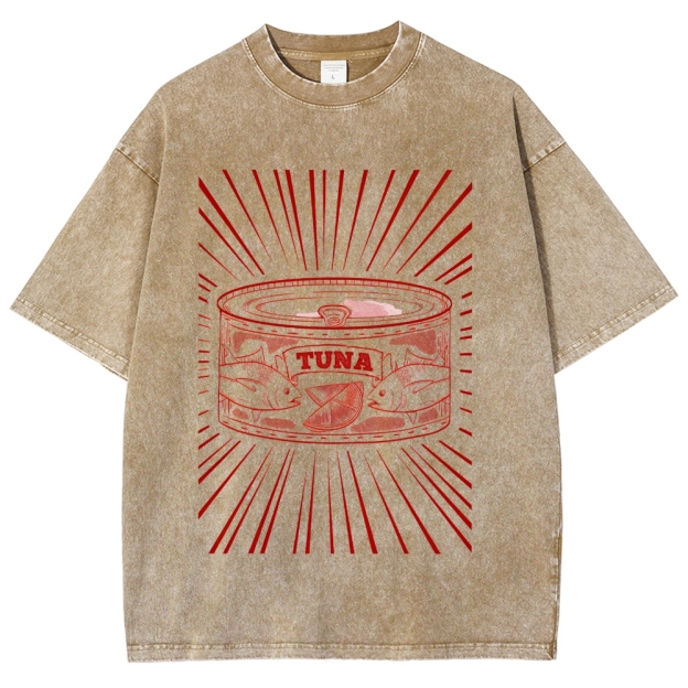 Canned Tuna Washed T-Shirt