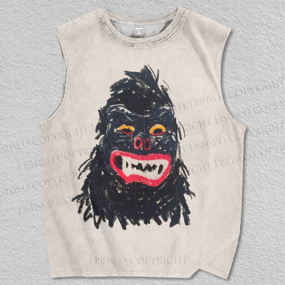Unisex Hami Art Gorilla Printed Tank Top