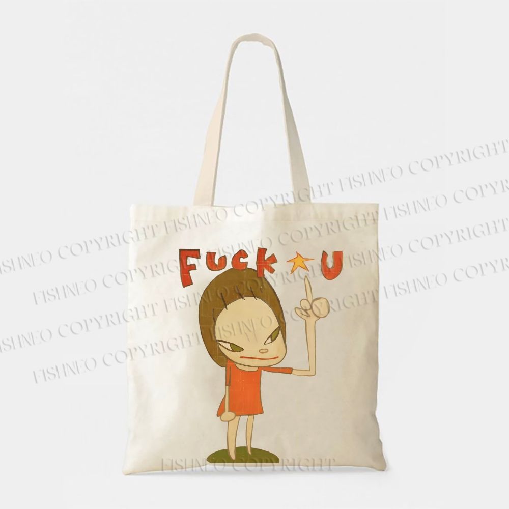 Yoshitomo Nara Japanese Style Printed Tote Bag