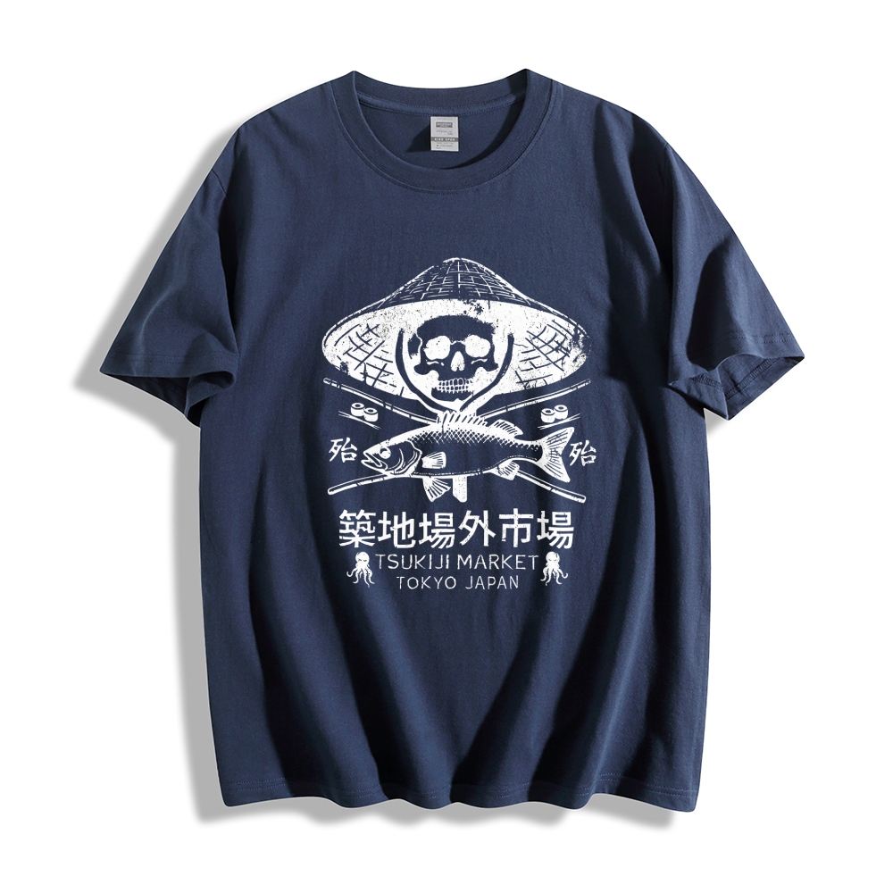 Off Site Market of Tsukiji Cotton casual T-shirt