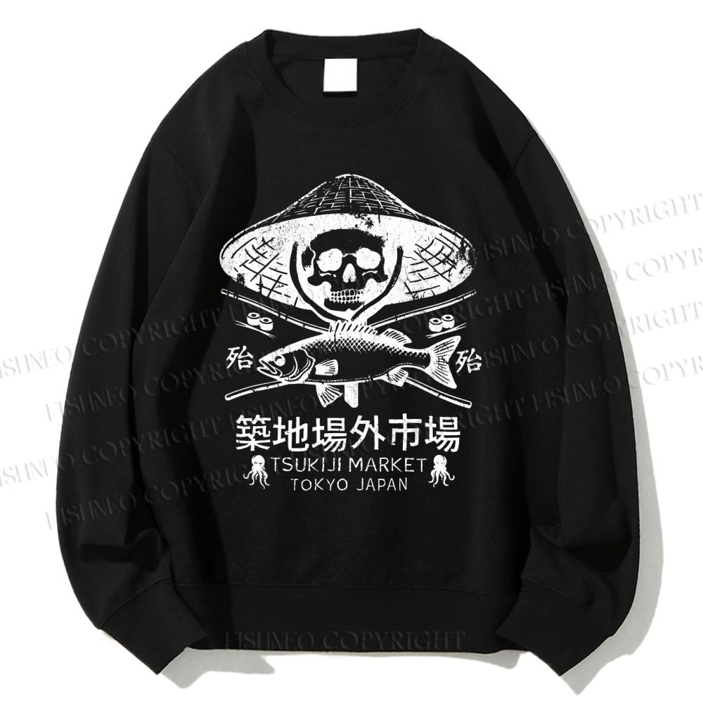 Unisex Off Site Market Of Tsukiji Printed Sweatshirt