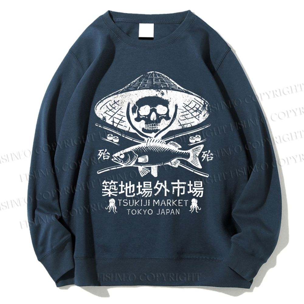Unisex Off Site Market Of Tsukiji Printed Sweatshirt