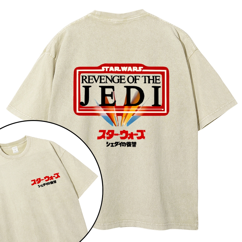 Star Wars Vintage Wash Japanese Design Back Art T-Shirt