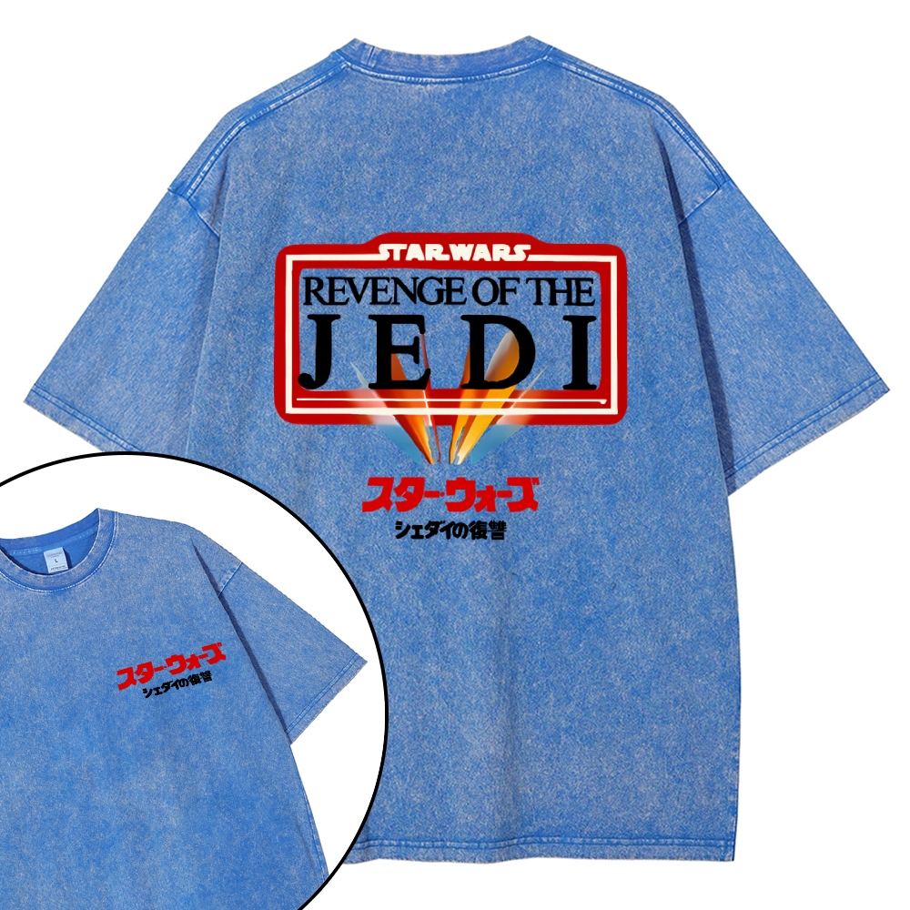 Star Wars Vintage Wash Japanese Design Back Art T-Shirt