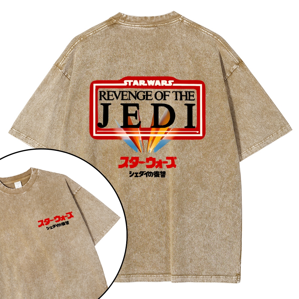 Star Wars Vintage Wash Japanese Design Back Art T-Shirt