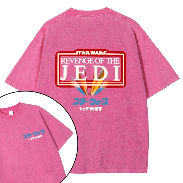 Star Wars Vintage Wash Japanese Design Back Art T-Shirt