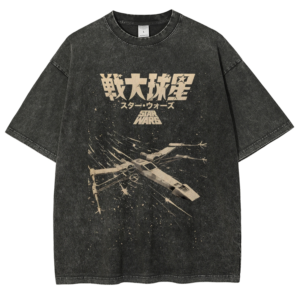 Star Wars Vintage Wash Japanese Design T-Shirt