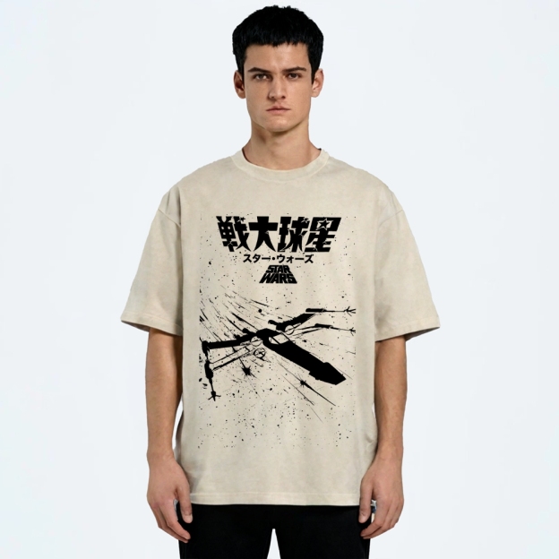 Star Wars Vintage Wash Japanese Design T-Shirt