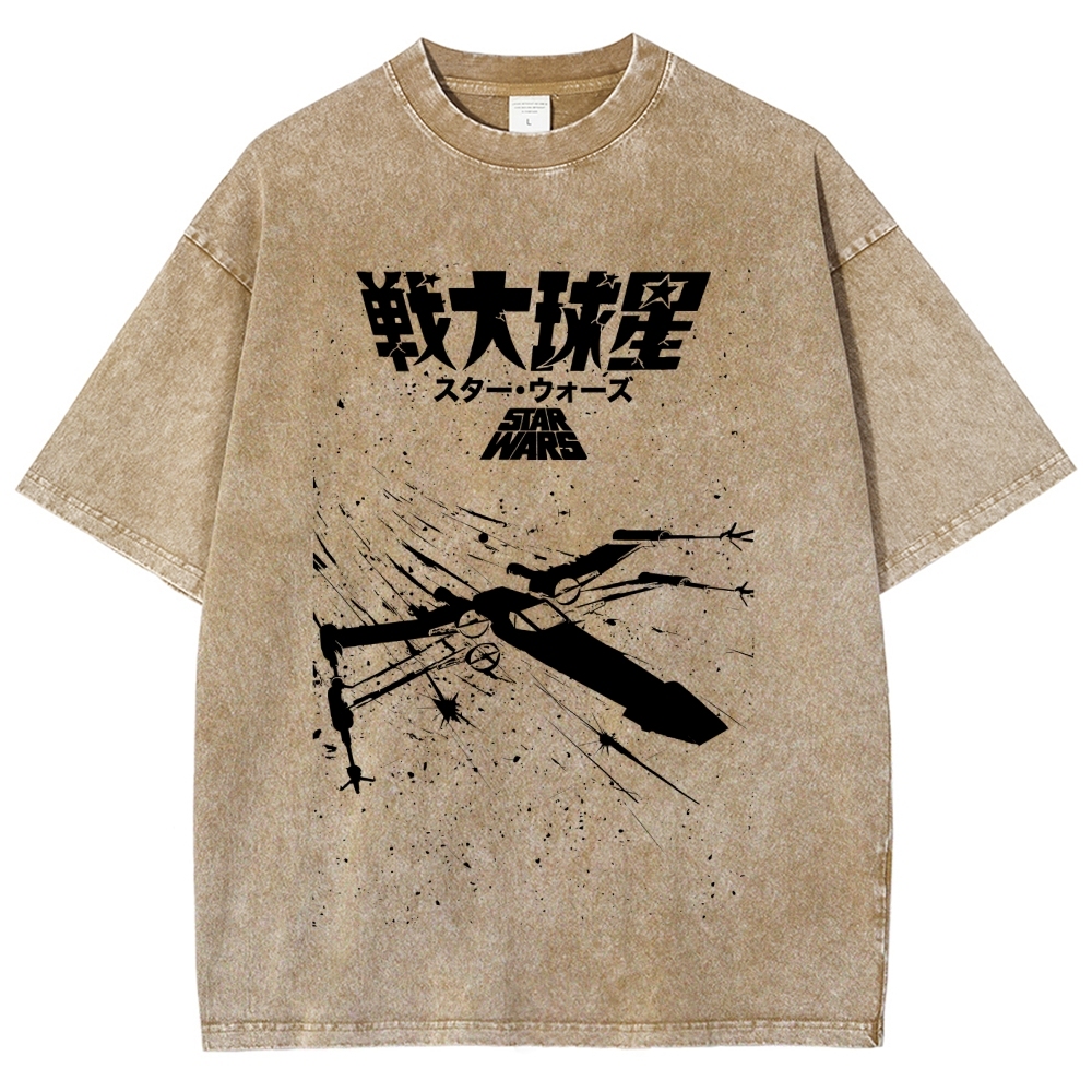 Star Wars Vintage Wash Japanese Design T-Shirt