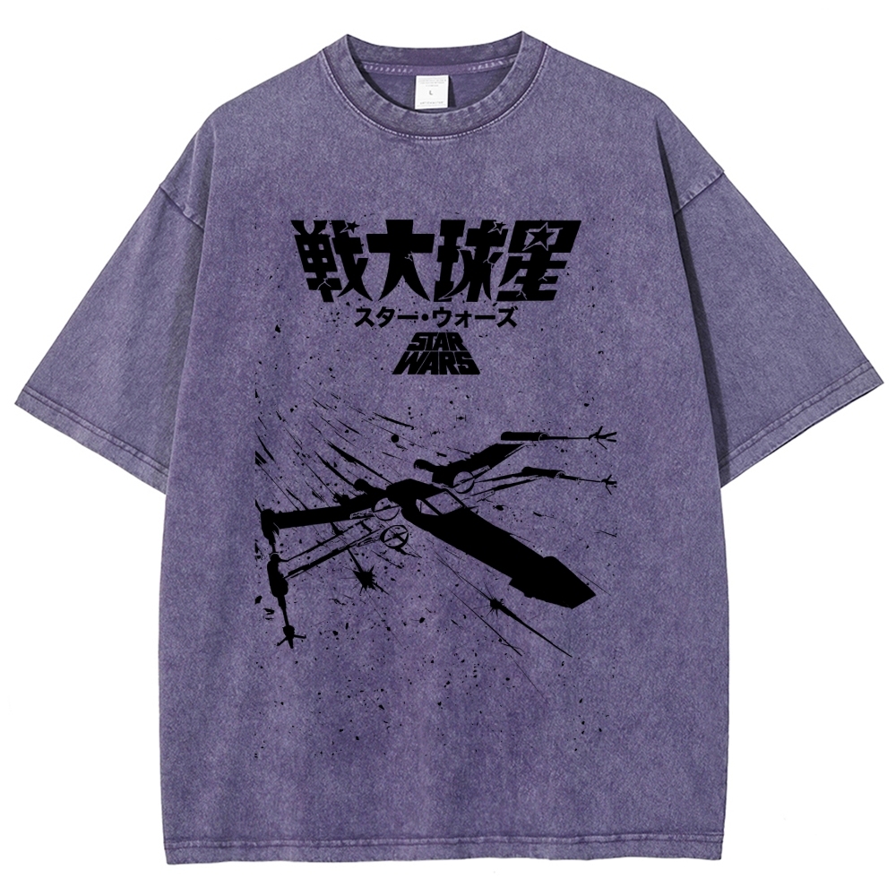 Star Wars Vintage Wash Japanese Design T-Shirt