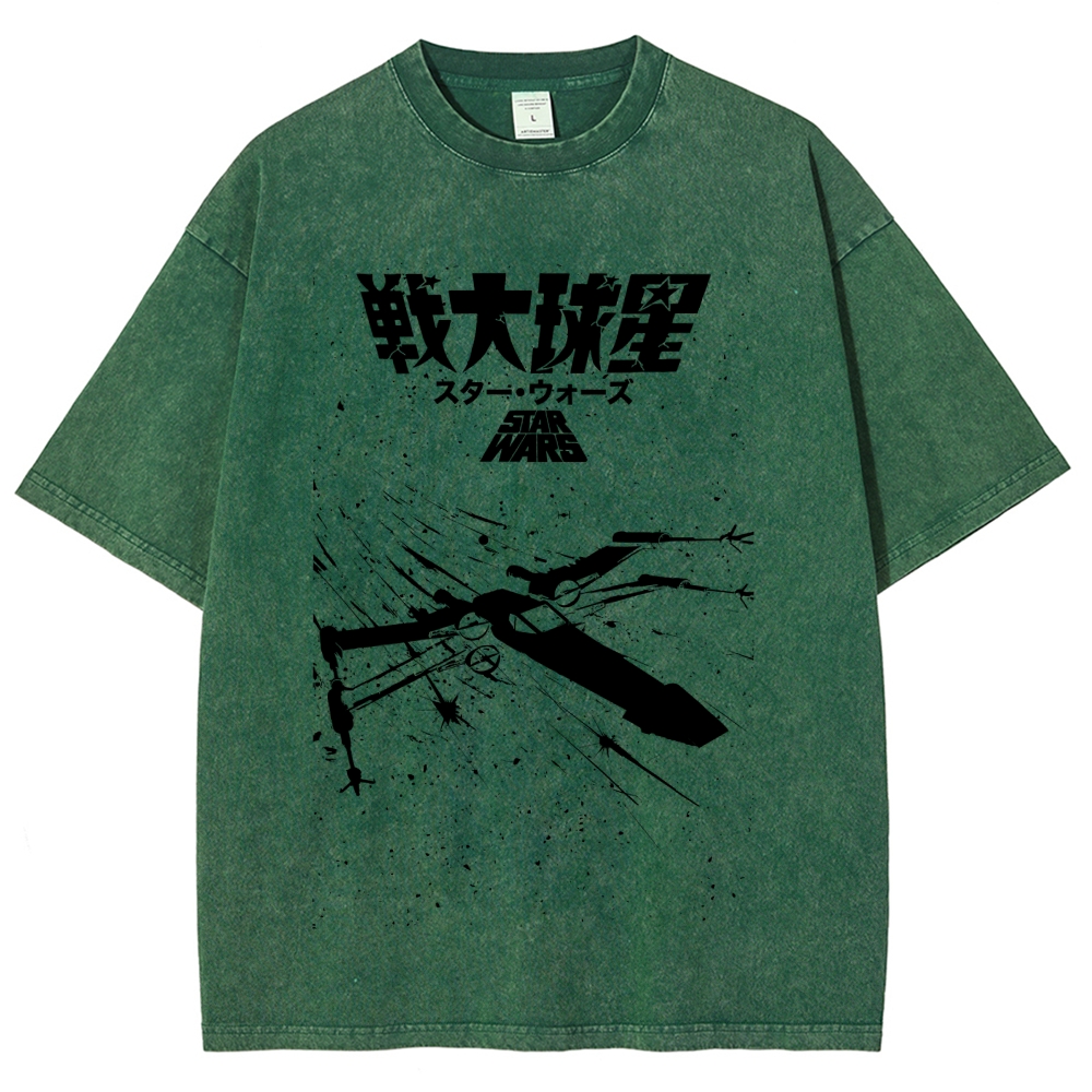 Star Wars Vintage Wash Japanese Design T-Shirt