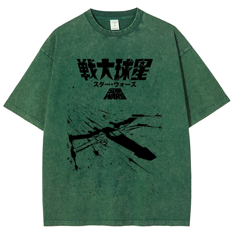 Star Wars Vintage Wash Japanese Design T-Shirt