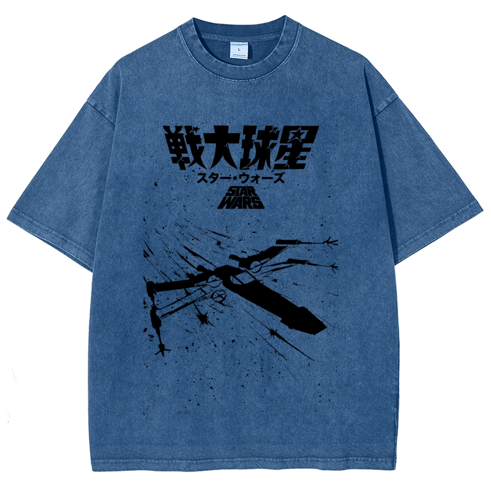 Star Wars Vintage Wash Japanese Design T-Shirt
