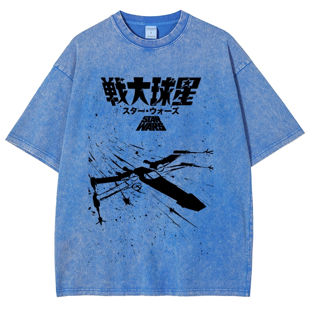Star Wars Vintage Wash Japanese Design T-Shirt