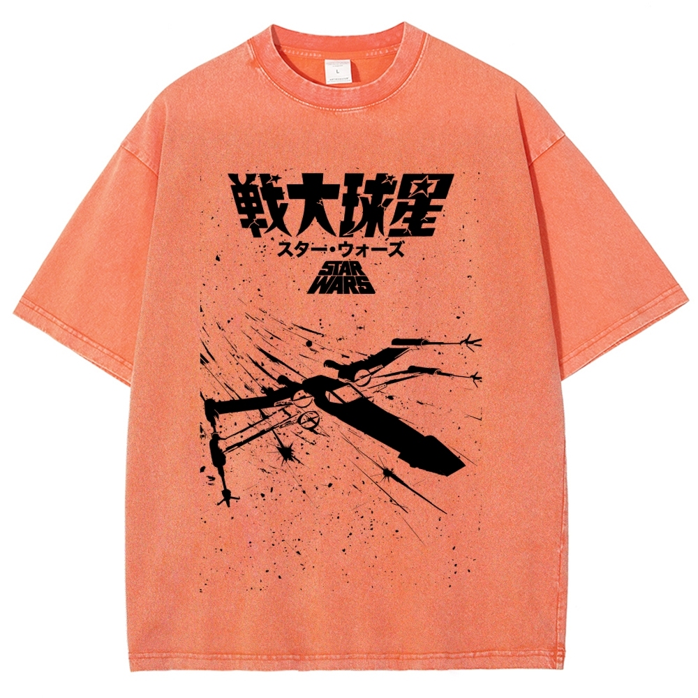 Star Wars Vintage Wash Japanese Design T-Shirt