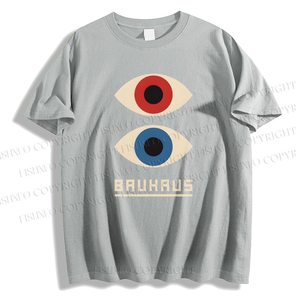 Unisex Bauhaus Art Eyes Printed Classic Cotton T-shirt