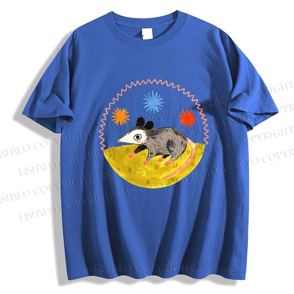 Unisex Cute Opossum Classic Cotton T-shirt