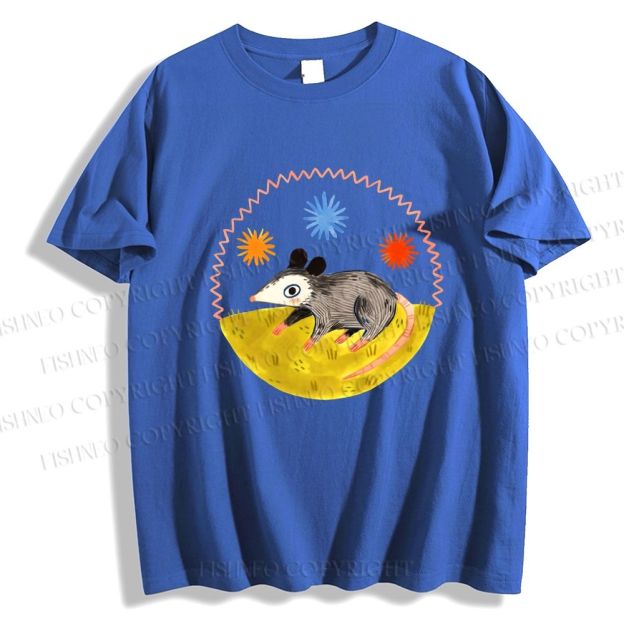 Unisex Cute Opossum Classic Cotton T-shirt