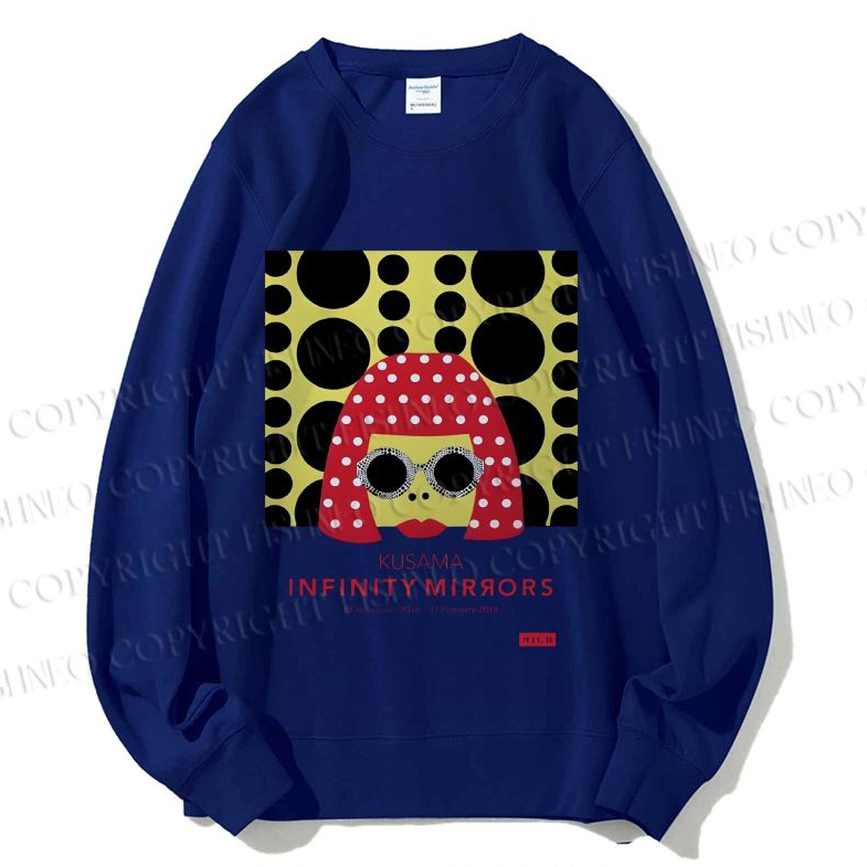 Unisex Japanese Yayoi Kusama Woman Printed Sweatshirt