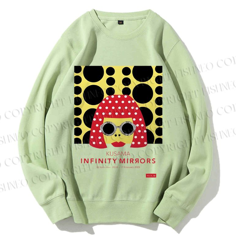 Unisex Japanese Yayoi Kusama Woman Printed Sweatshirt