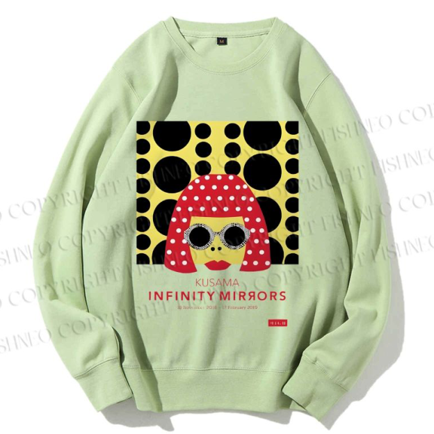 Unisex Japanese Yayoi Kusama Woman Printed Sweatshirt