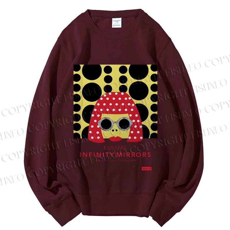 Unisex Japanese Yayoi Kusama Woman Printed Sweatshirt