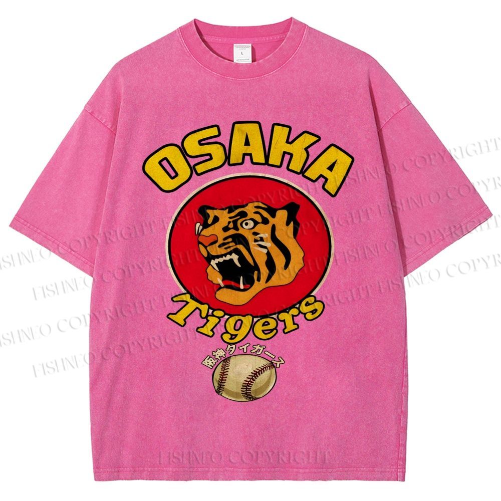 Unisex Osaka Tigers Printed Washed Tee