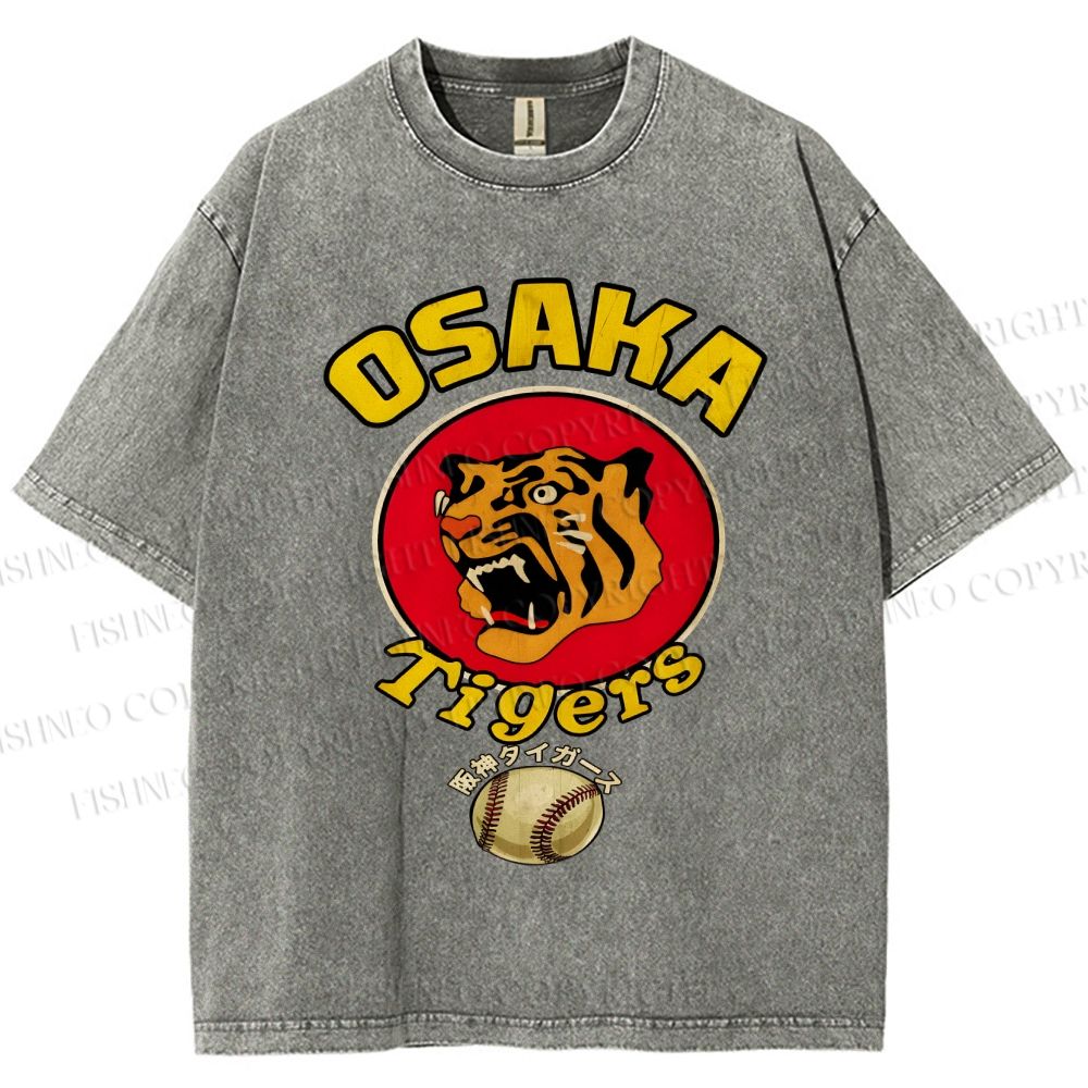 Unisex Osaka Tigers Printed Washed Tee