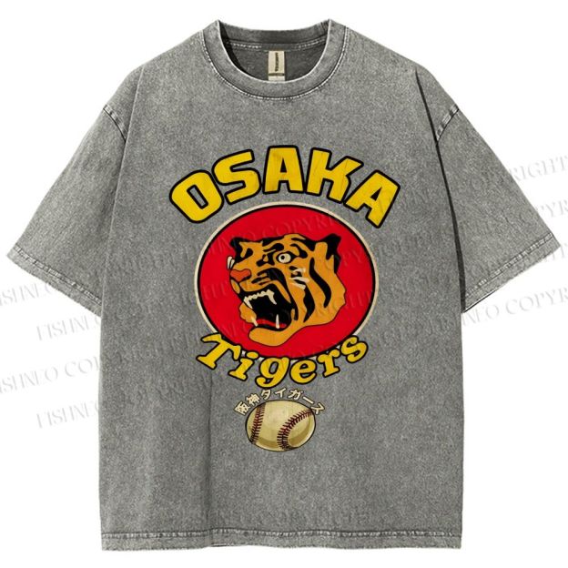 Unisex Osaka Tigers Printed Washed Tee