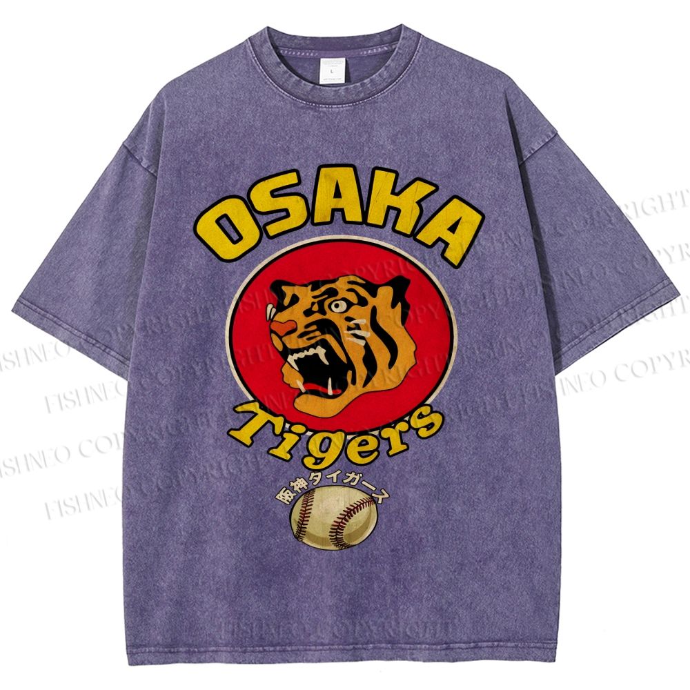 Unisex Osaka Tigers Printed Washed Tee