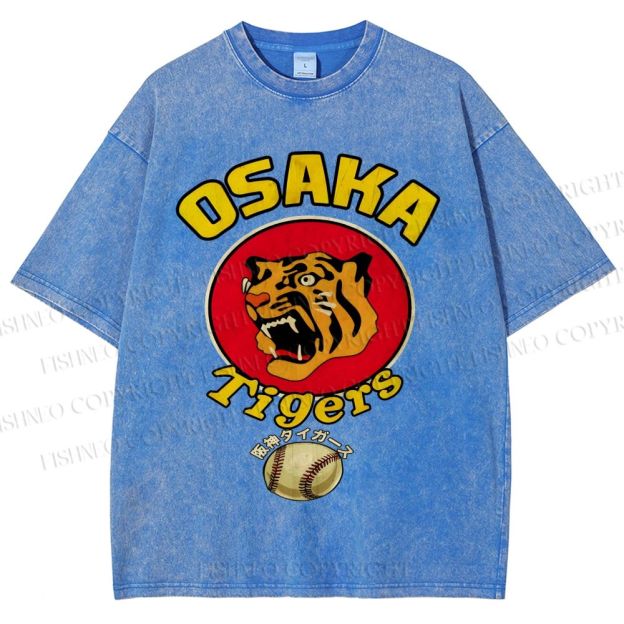 Unisex Osaka Tigers Printed Washed Tee