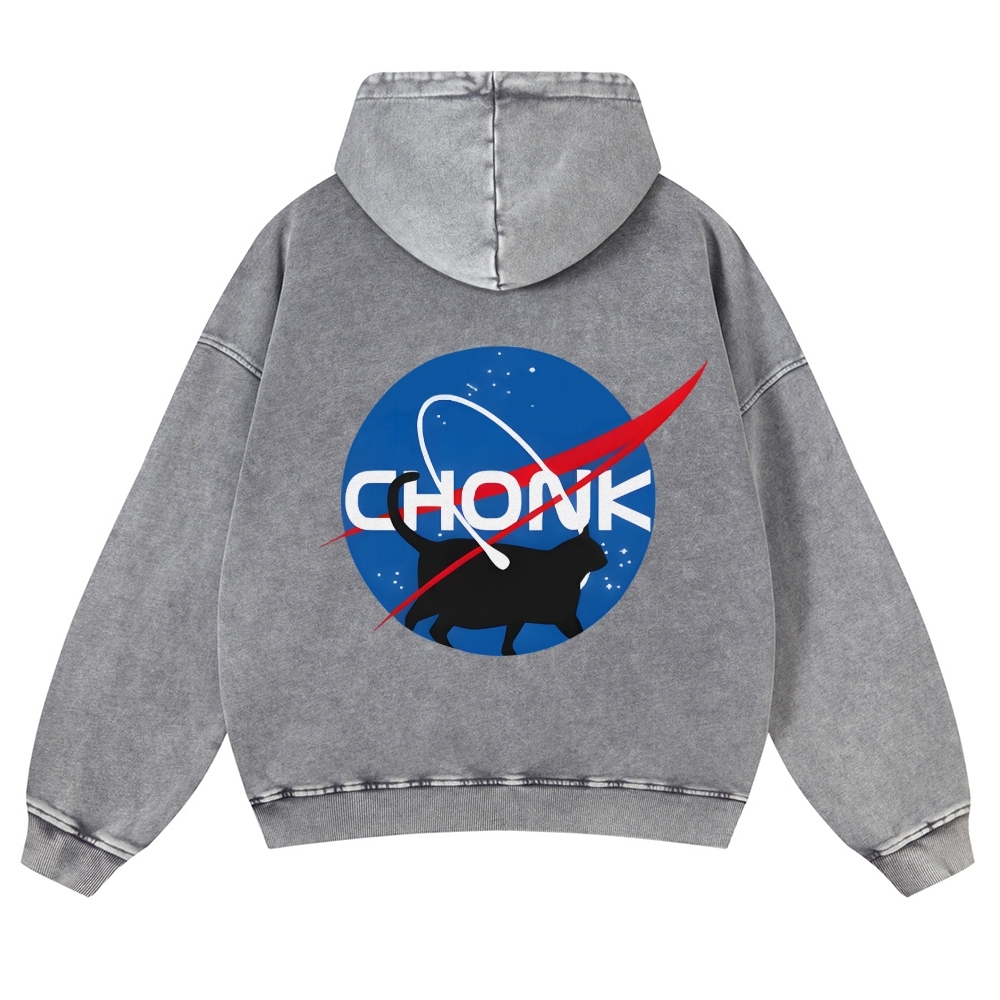 CHONK/NASA Vintage Washed Cotton Back Art Hoodie