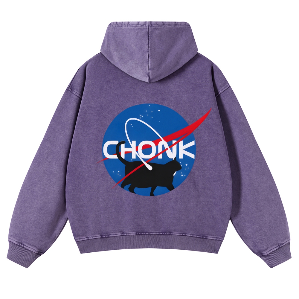 CHONK/NASA Vintage Washed Cotton Back Art Hoodie