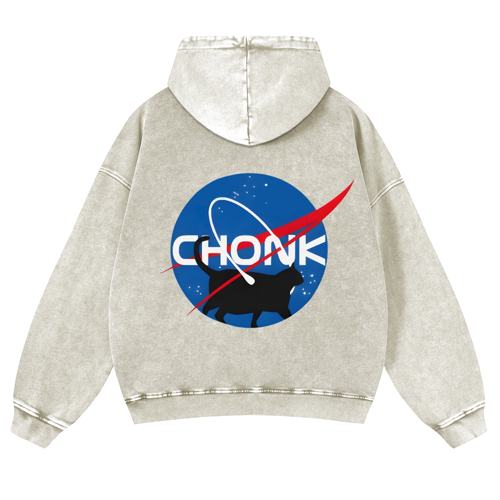 CHONK/NASA Vintage Washed Cotton Back Art Hoodie